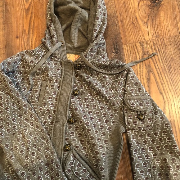 Billabong size small zip up VGUC floral - Picture 4 of 5